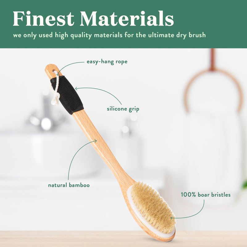 Long Handle Back Brush Bare Botanics Skincare