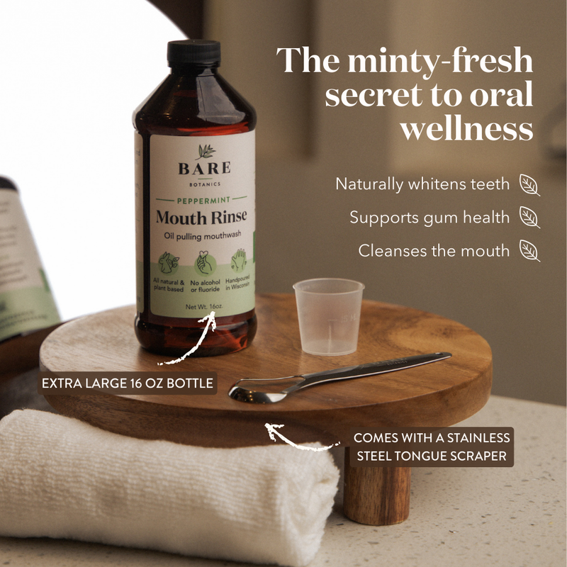 Peppermint Oil Pulling Mouth Rinse
