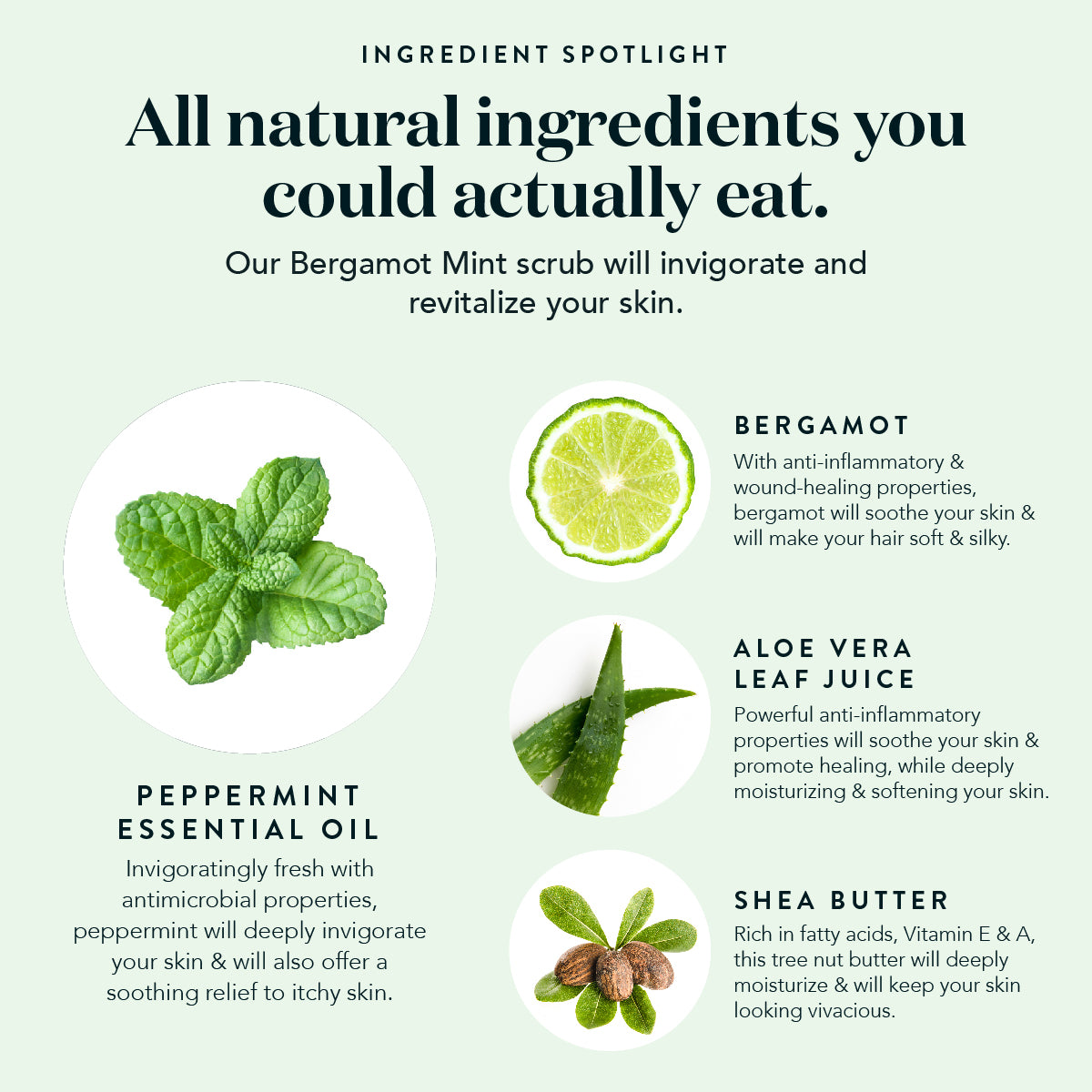 Bergamot Mint Salt Body Scrub Bare Botanics Bare Botanics Skincare