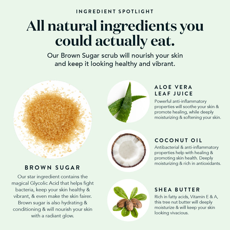 Brown Sugar Coconut Vanilla Small Batch Body Scrub