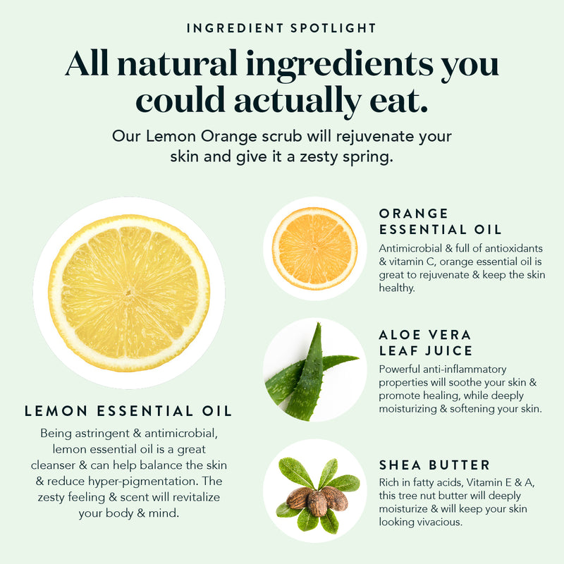 Lemon Orange Small Batch Body Scrub